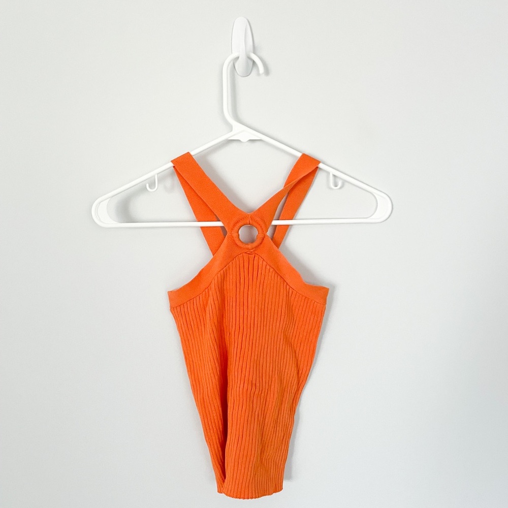 Orange Halter Top